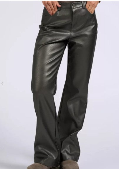 YAYA - Metallic Faux Leather Wide Leg