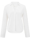 YAYA - Jersey V-Neck Top With Collar