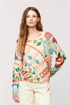 Aldo Martins - Albert Cashmere Printed Cardigan Sweater