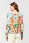 Aldo Martins - Albert Cashmere Printed Cardigan Sweater