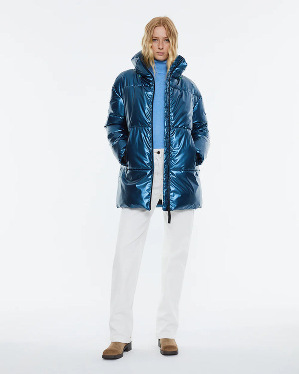 Andam - Metallic blue Parka