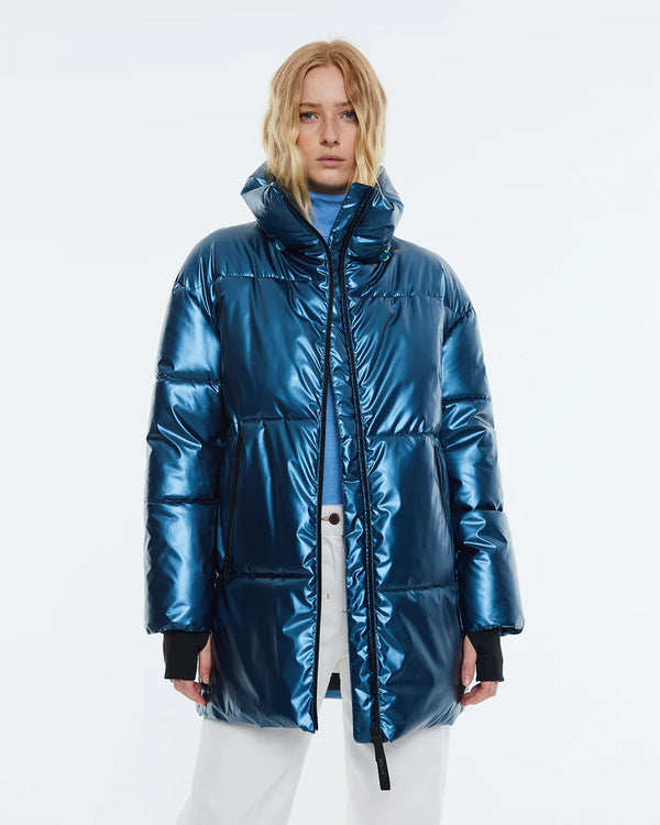 Andam - Metallic blue Parka