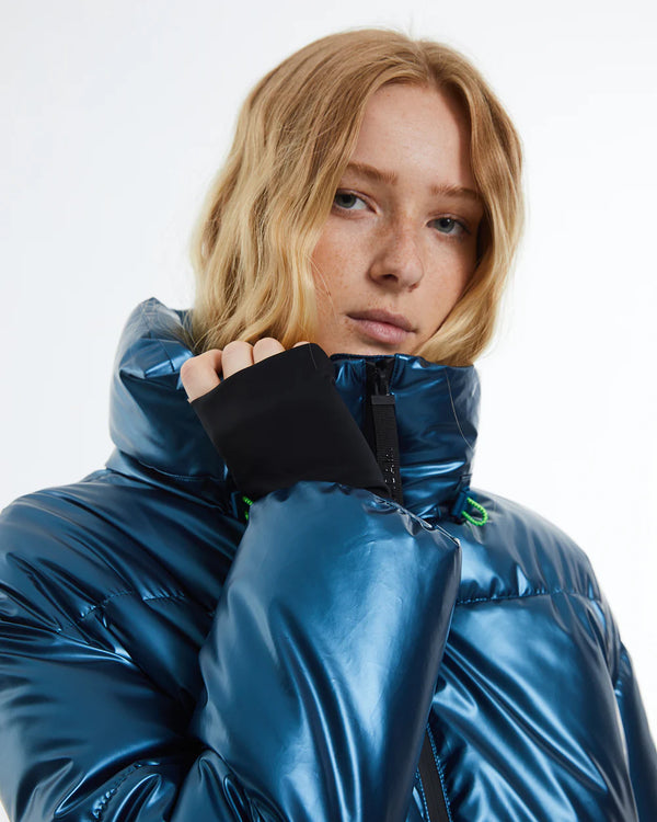 Andam - Metallic blue Parka