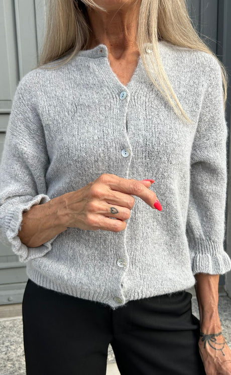 Marta du Chateau - Juliana knit light grey