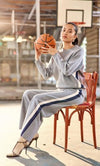 La Petite Etoile MIRAY knit in Grey/Ecru/Marine