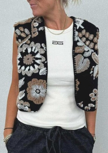 Marta du Chateau - Pilar waistcoat in black