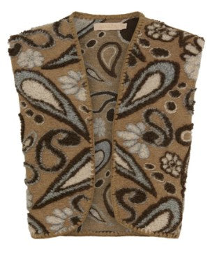 Marta du Chateau - Pilar waistcoat in Camello