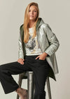 Deeluxe reversible metallic coat - Khaki