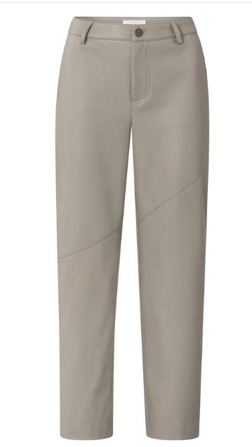 YAYA - Faux leather straight leg trousers