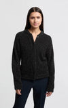 YAYA - Glitter bomber style cardigan - Black