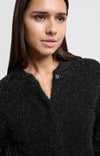 YAYA - Glitter bomber style cardigan - Black