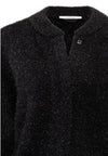 YAYA - Glitter bomber style cardigan - Black