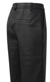 YAYA - Faux leather straight leg trousers - Black