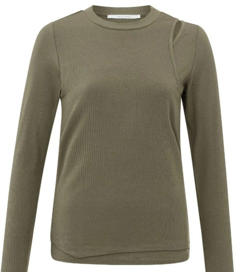 YAYA - Double layer constructed longsleeve top