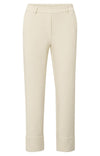 YAYA Trousers - Jersey pants with fixed turned-up hemSummer Sand