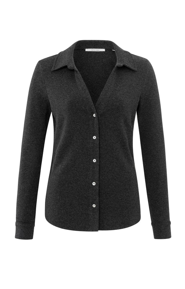 YAYA Blouse - Anthracite Melange