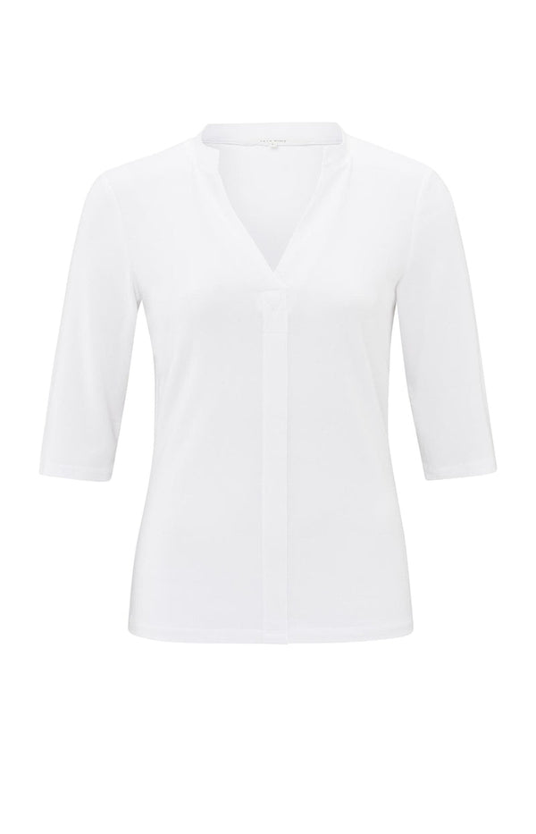 YAYAV-neck Top - Pure White