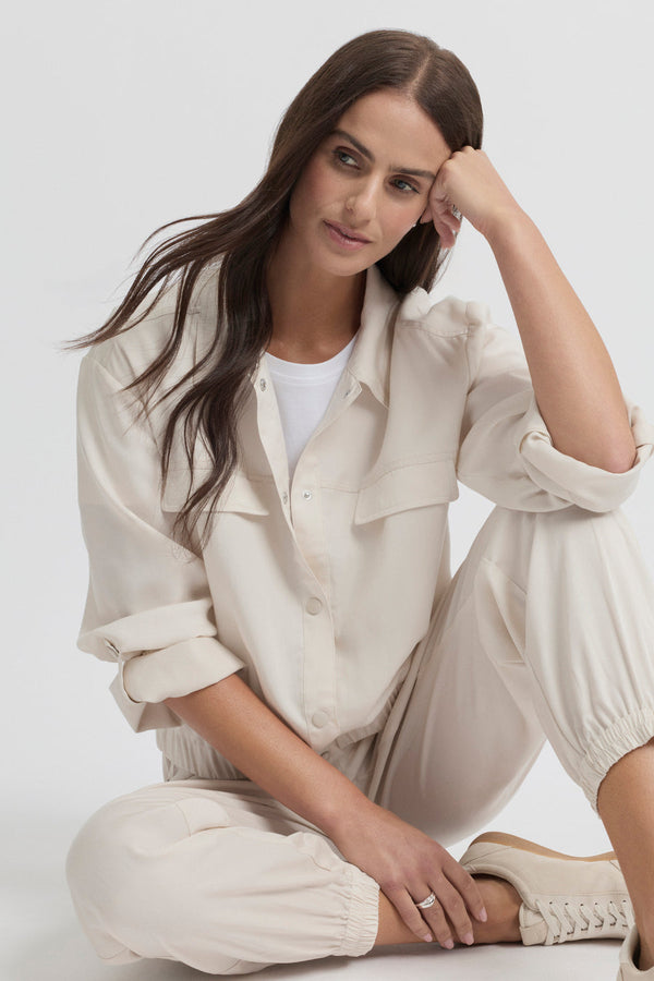 Yarra Trail Natal Shacket - Cashew