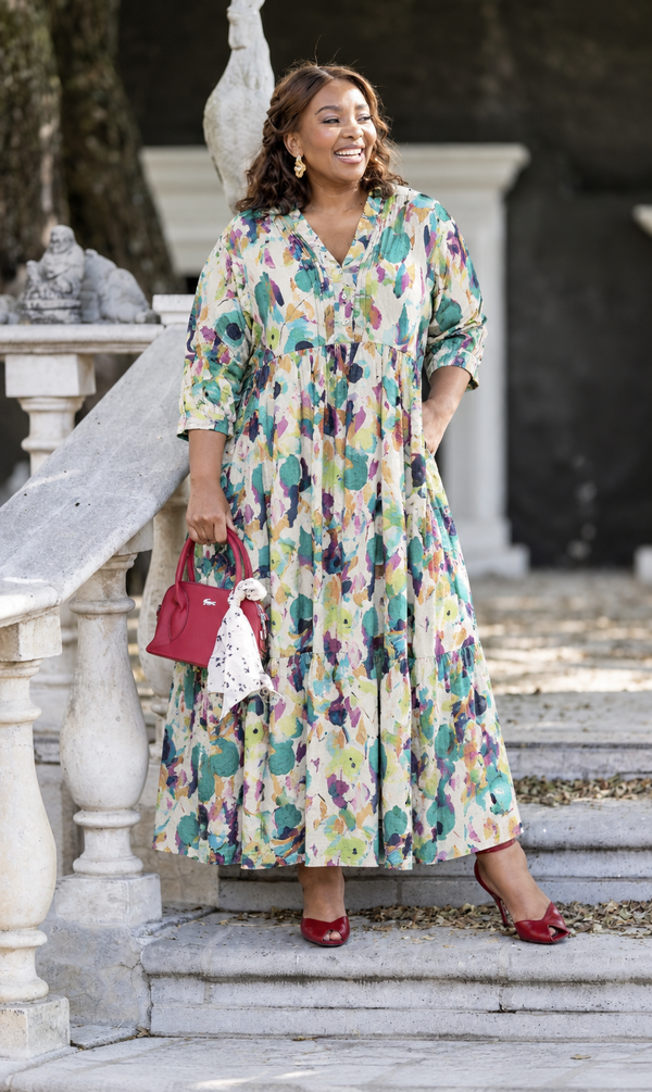 Mastik Painted Escape Dress - Multicolour