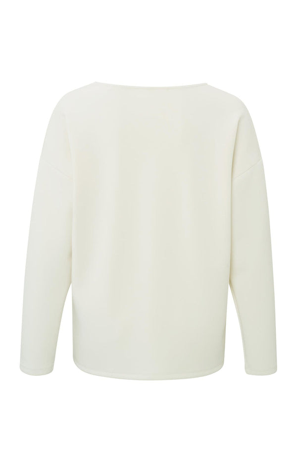 YAYA V- neck Sweatshirt -Birch Sand