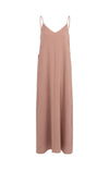 YAY Long Strappy Dress with Drawstrings - BurlwoodPink