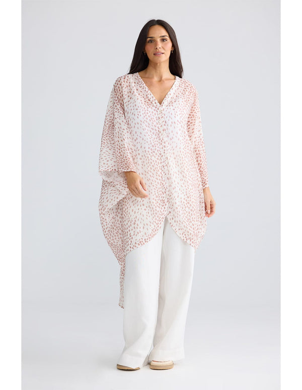Brave and True Claudia Overshirt - Arctic Spot