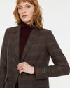 ANDAM Plaid Blazer - Bordeaux