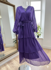 Made in Italy Pati Silk Dress - Purple