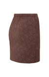 YAYA Jaquard Knitted Skirt -Fudge Purple