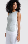 YAYA Ribbed Tanktop - Grey Melange