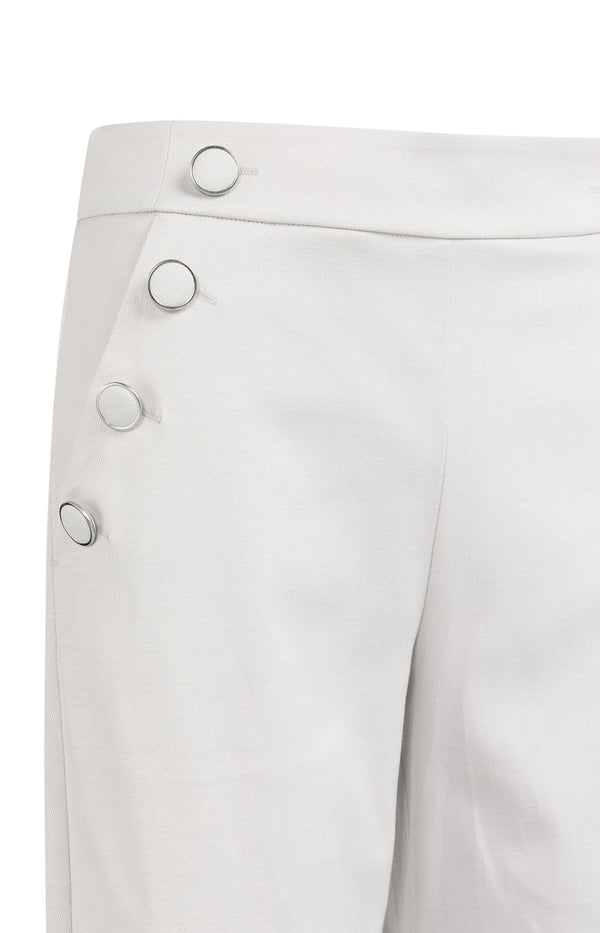 YAYA High Waist Wide Leg Trousers - Off White