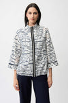 Joseph Ribkoff LDS Jacket - navy/white