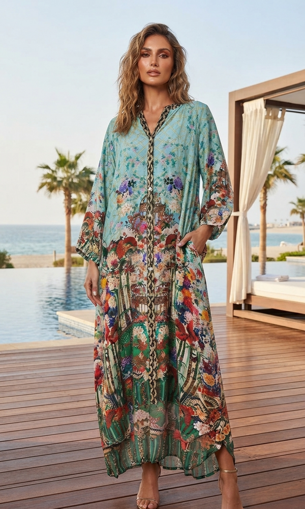 Frock n Roll Dress - Mint Unique Print