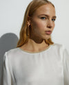 ANDAM Short Crew Neck Blouse - Crudo-95