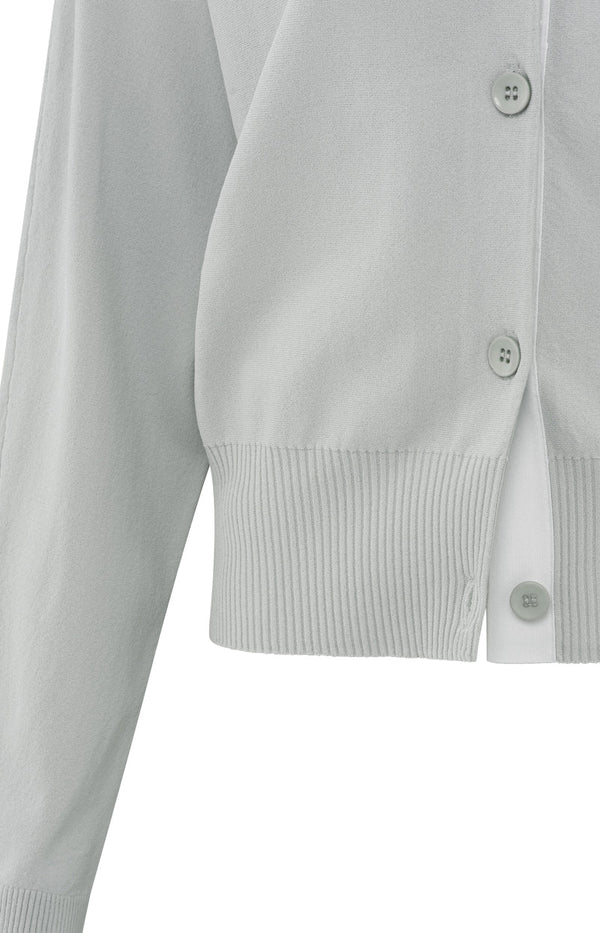 YAYA Batwing cardigan - Grey Melange