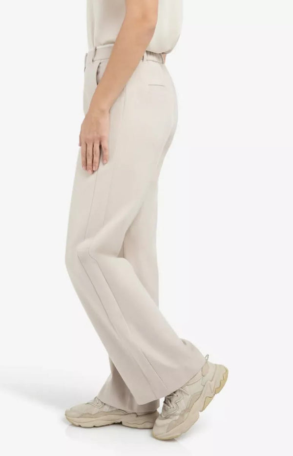 YAYA Soft Woven Trousers- Heather Grey Melange