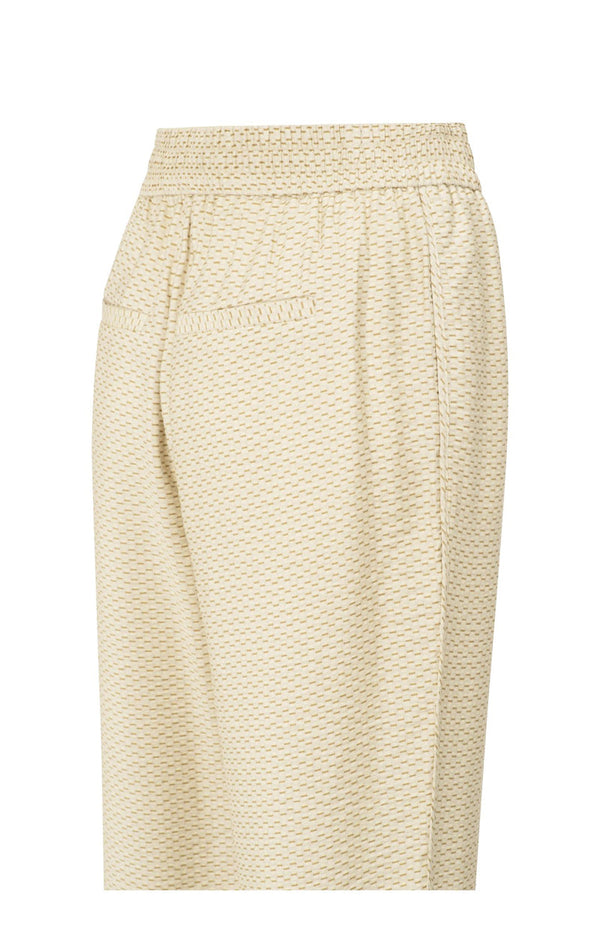 YAYA Elastic Waistband Trousers - Soft Grey Dessin