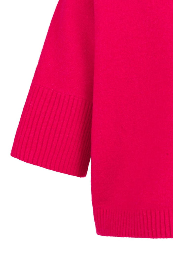 YAYA Sweater- Rose Red Melange