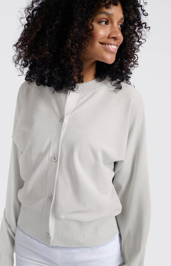 YAYA Batwing Cardigan -Grey Melange