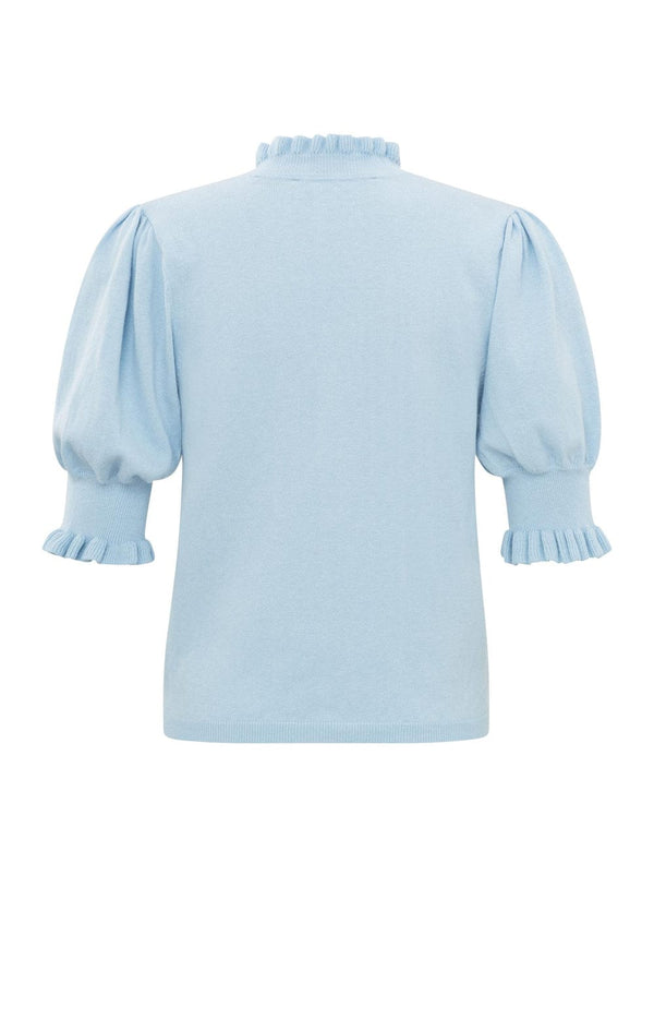 YAYA V-neck Sweater - Xenon blue