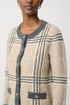 Joseph Ribkoff Jacket - Oatmeal Melange/Grey