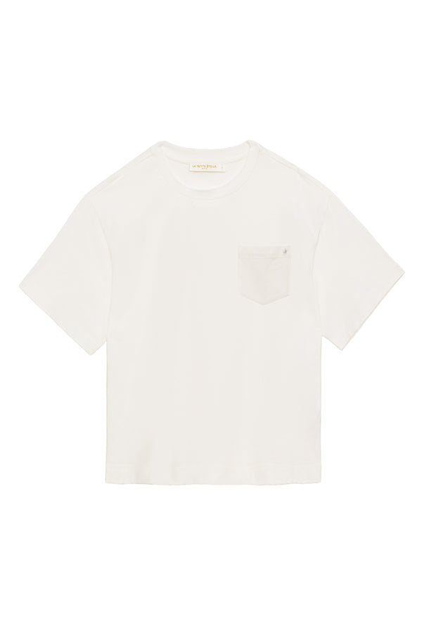 La Petite Etoile Oversized Cotton T-shirt - Ecru