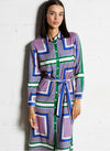 La Petite Etoile Printed Shirt Dress - Multicolored