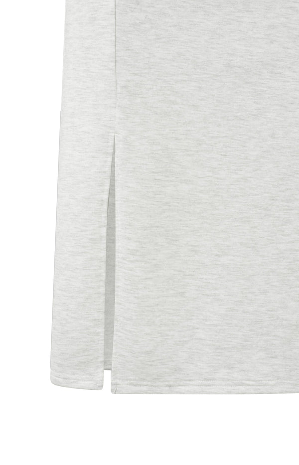 YAYA Midi skirt - Grey Melange