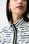 Joseph Ribkoff LDS Jacket - navy/white