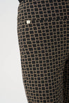 Joseph Ribkoff Geometric Formal Trousers - Black/Beige