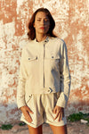 La Petite Etoile Nevada Straight-Cut Jacket - Naturel