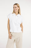 YAYA Sleeveless Jersey Blouse with Tailored Seams