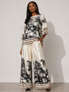 Made in Italy UB Creative Printed Satin Pant