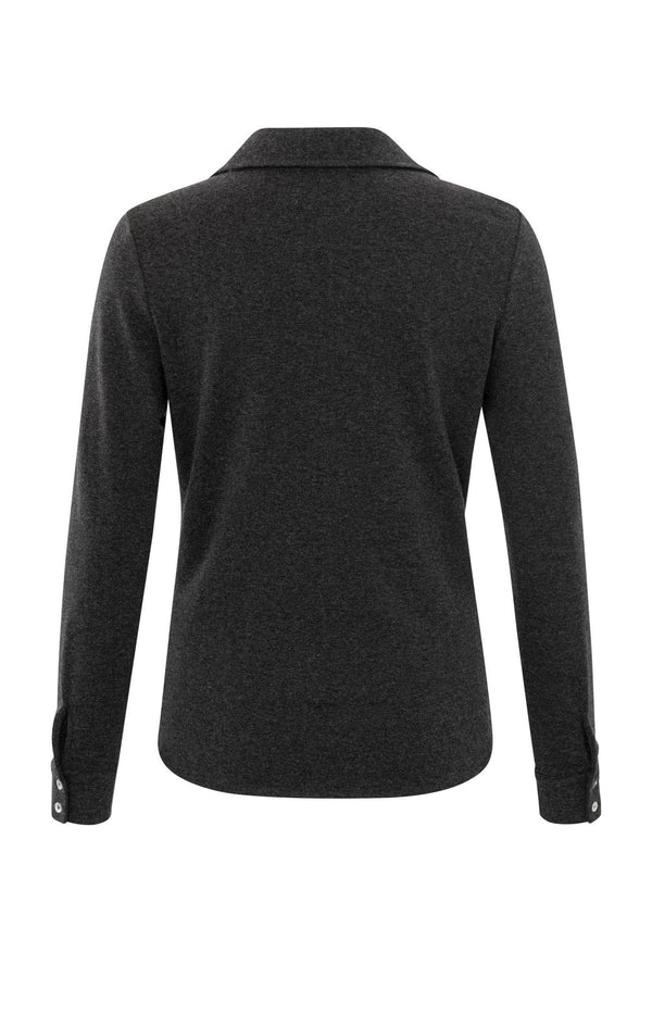 YAYA Blouse - Anthracite Melange